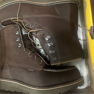 WATERPROOF 8" MOC TOE WEDGE BOOT